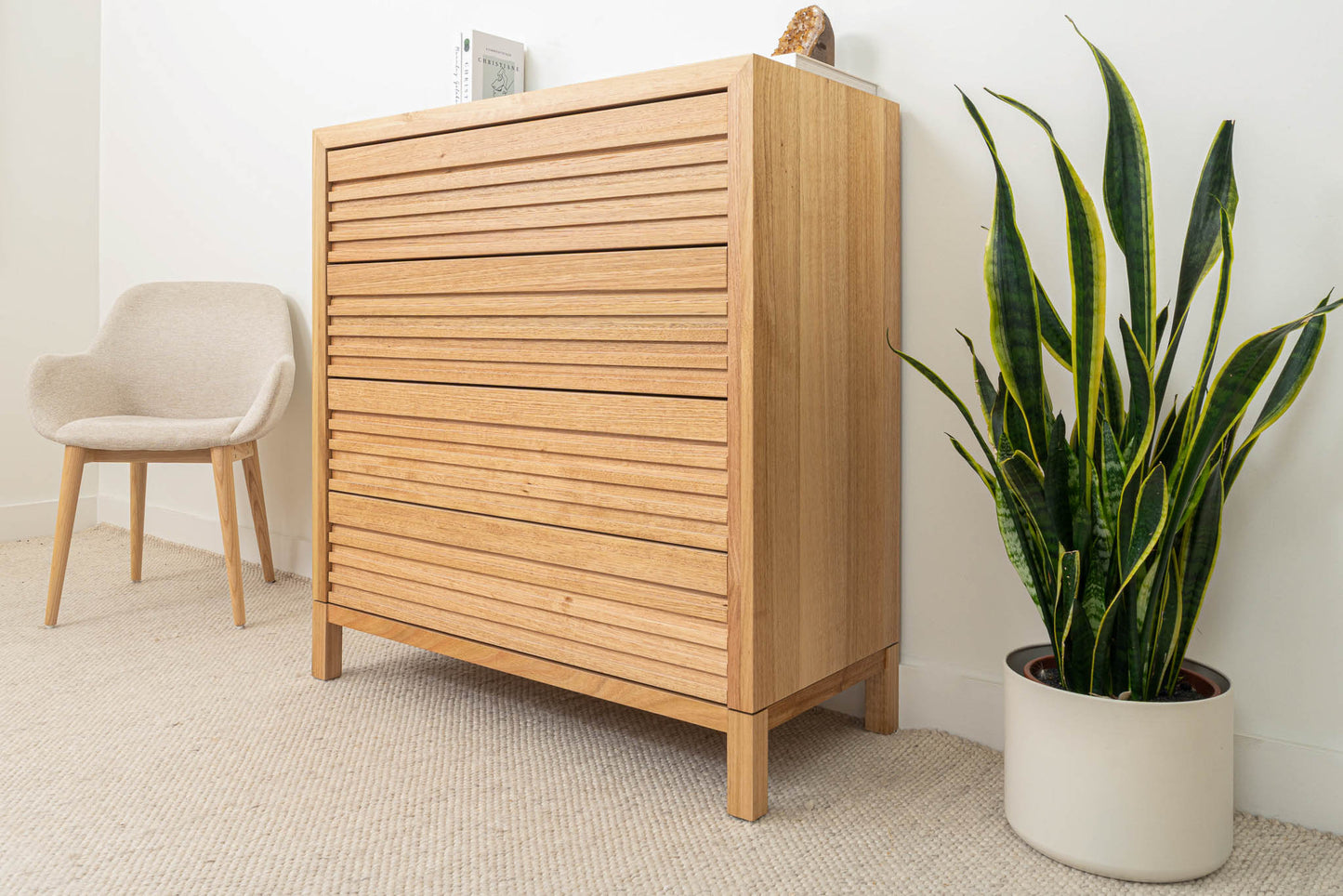 Luna 4 Drawer Tallboy - Made in Australia