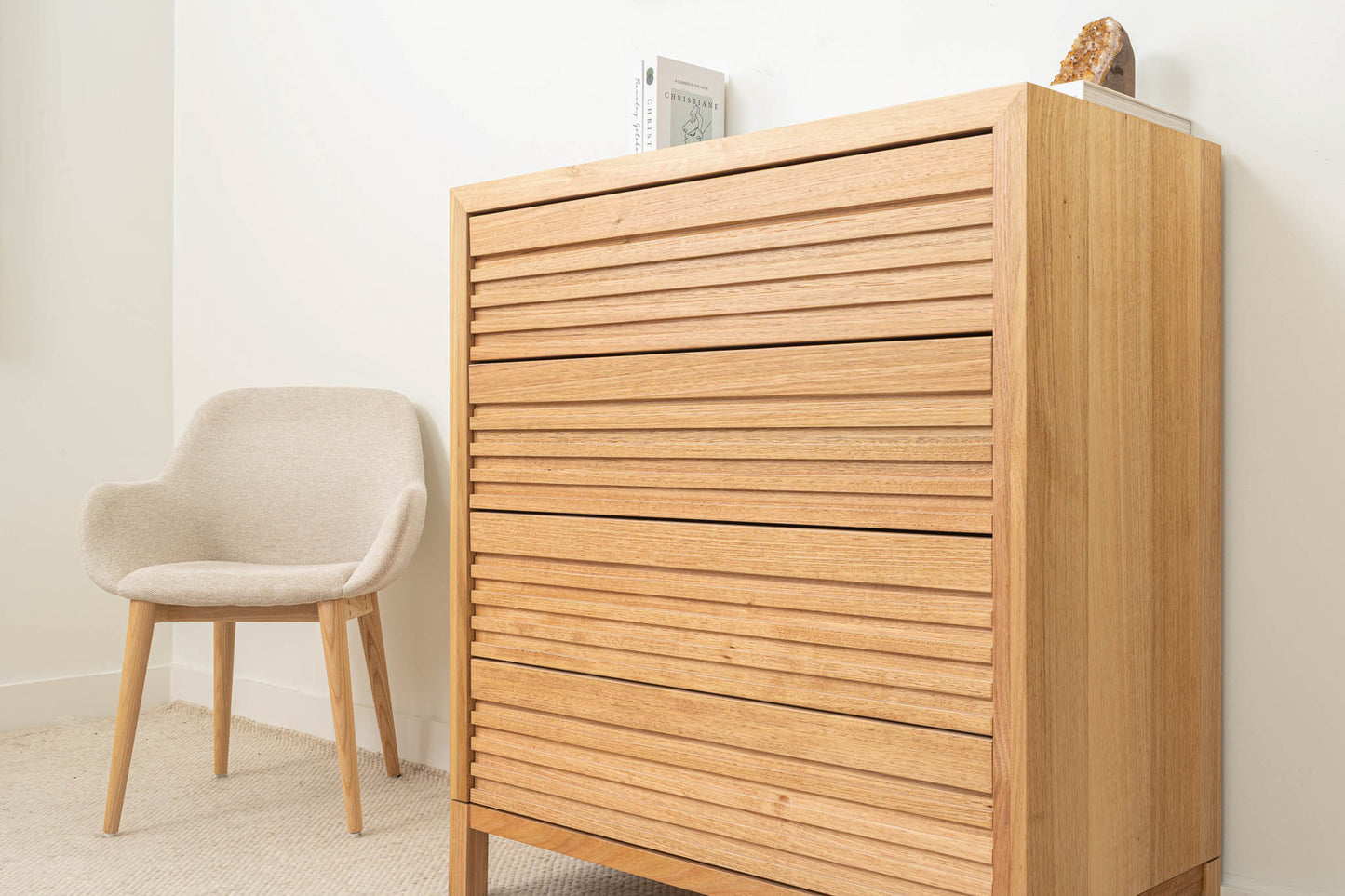 Luna 4 Drawer Tallboy - Made in Australia