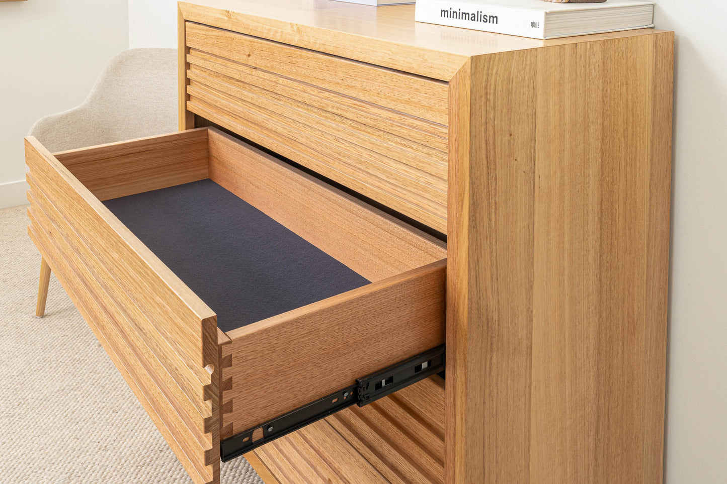 Luna 4 Drawer Tallboy - Made in Australia