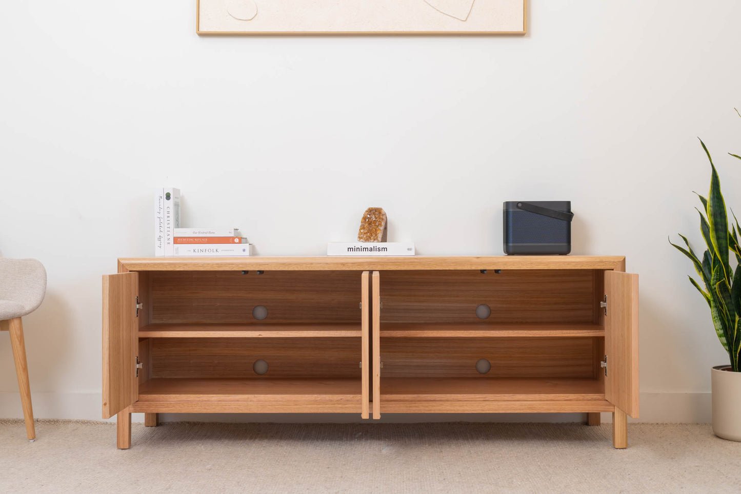 Ex Demo 1.6m Yakka Tasmanian Oak Entertainment Unit - Made in Australia