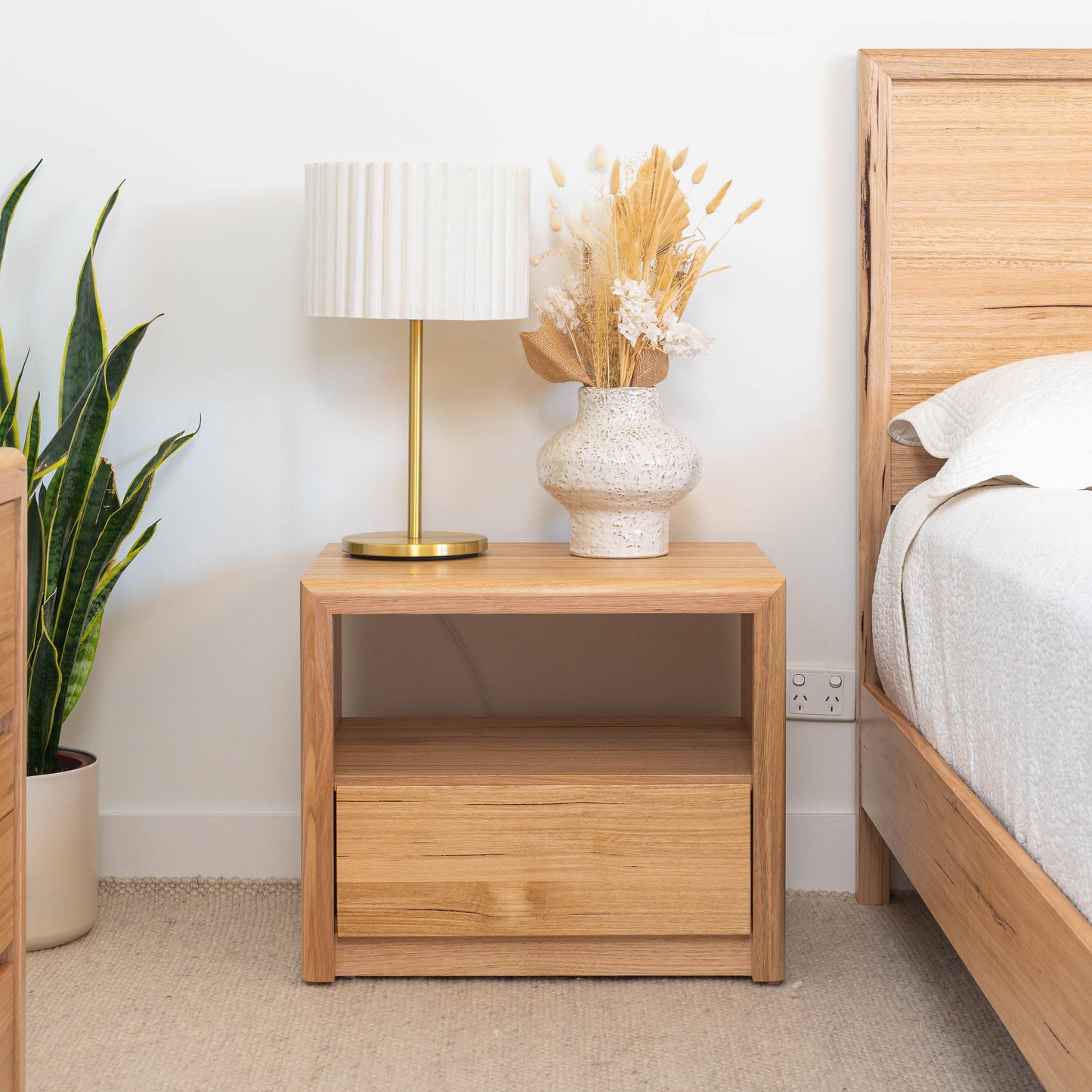 Yakka Feature Grade Bedside Table (1 Drawer) - Made In Australia