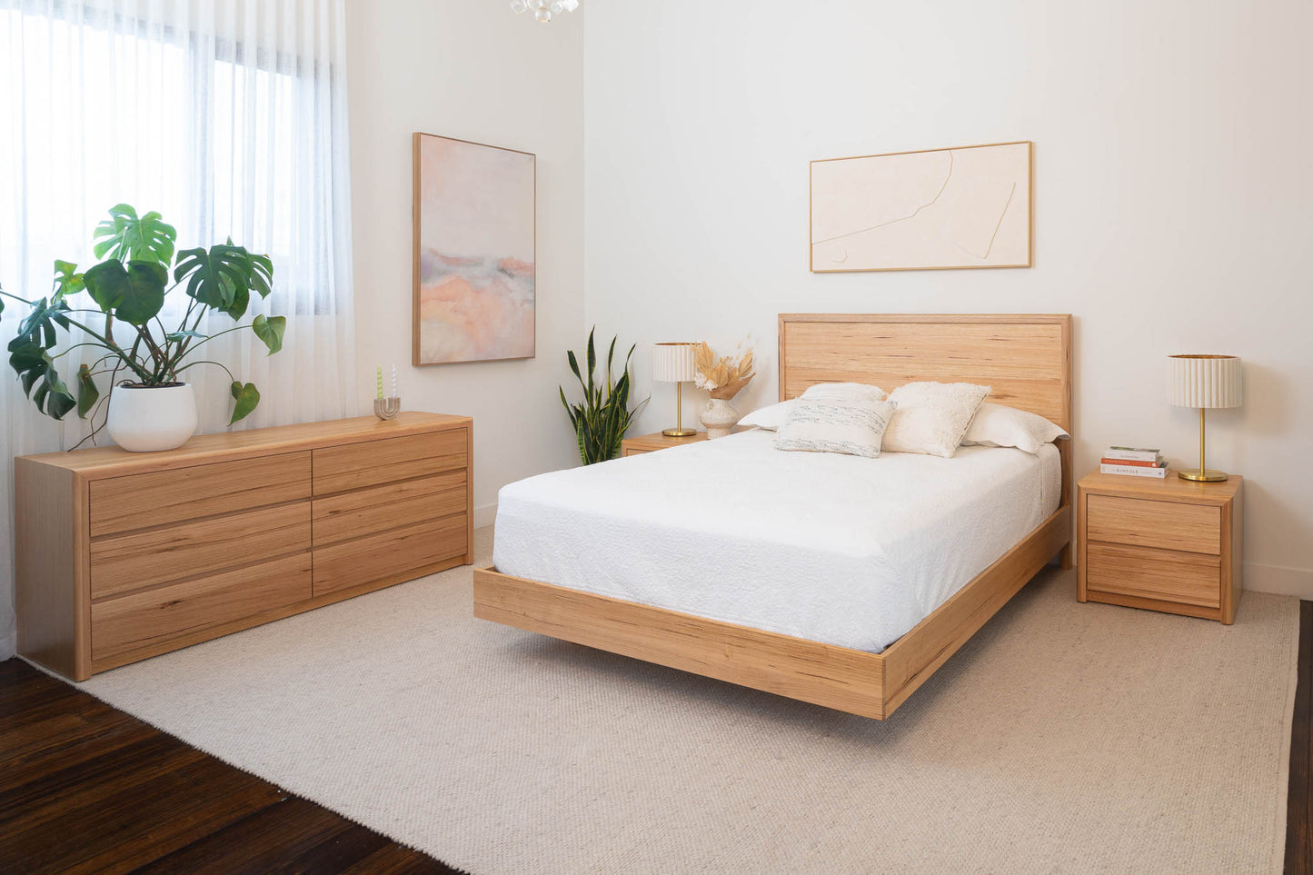 Yakka™️ Feature Grade Tasmanian Oak Bed Frame - Made in Australia