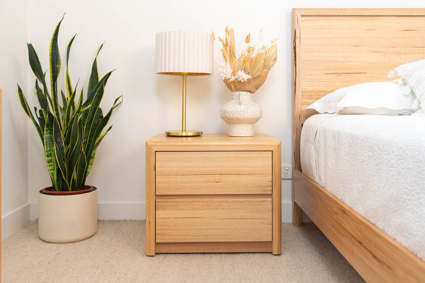 Yakka Feature Grade Bedside Table (2 Drawer) - Made In Australia