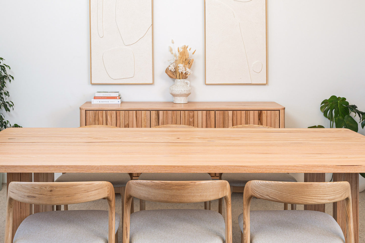 Hamilton Rounded 40mm Vic Ash Feature Dining Table - Made in Australia