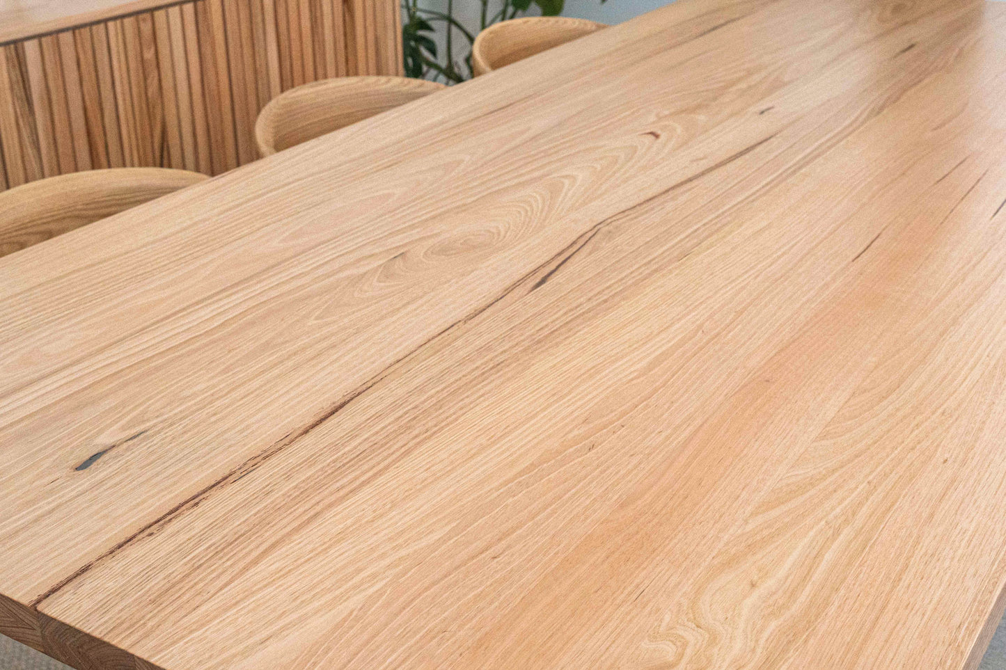 Hamilton Rounded 40mm Vic Ash Feature Dining Table - Made in Australia