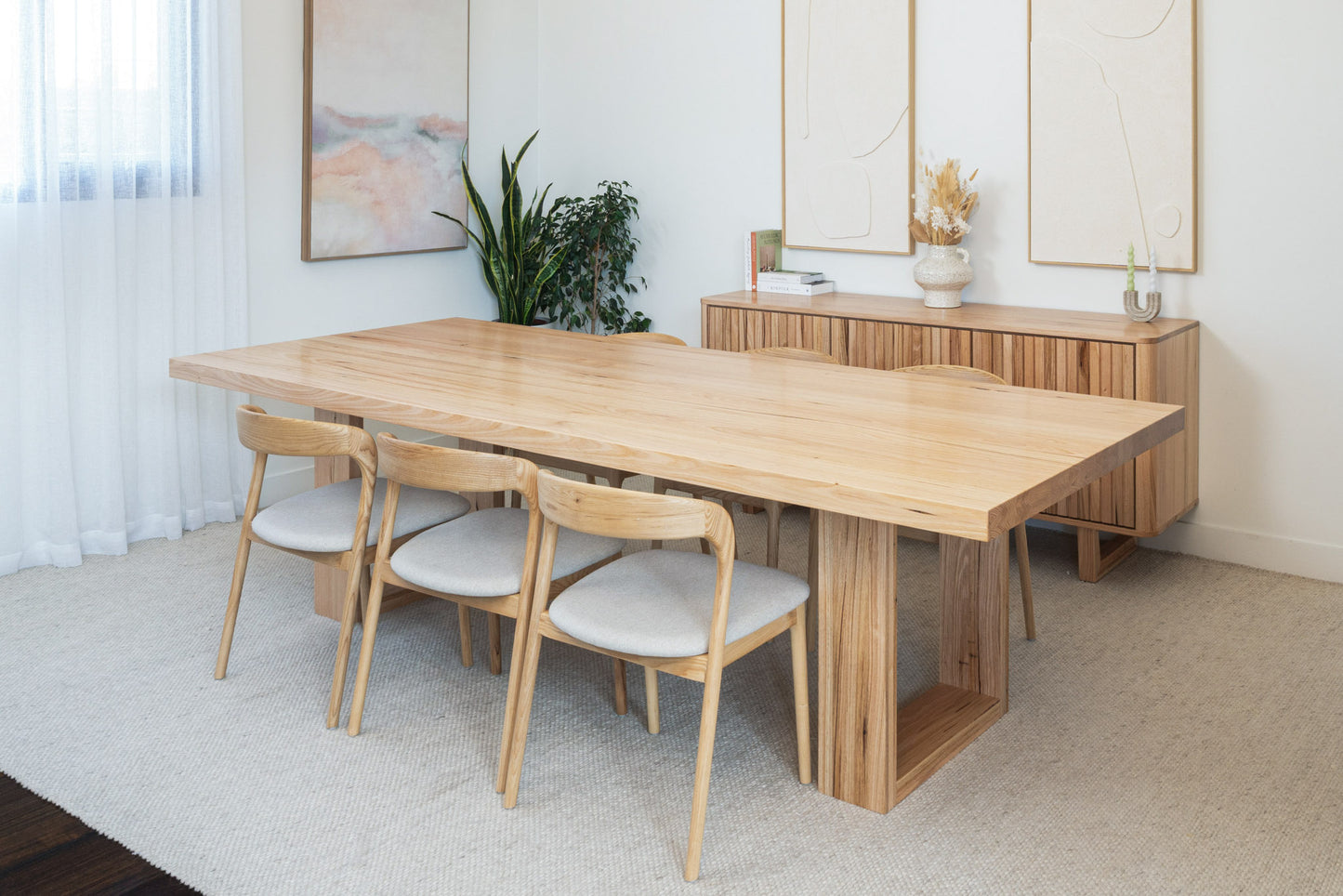Osaka Vic Ash Feature Dining Table - Made in Australia