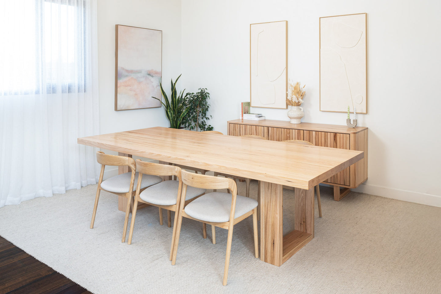 Osaka Vic Ash Feature Dining Table - Made in Australia