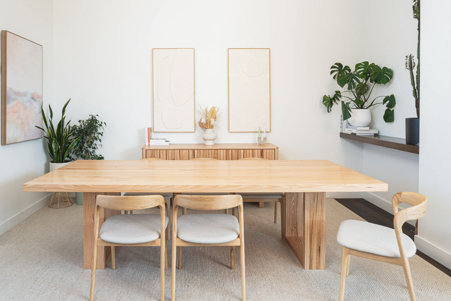 Osaka Vic Ash Feature Dining Table - Made in Australia