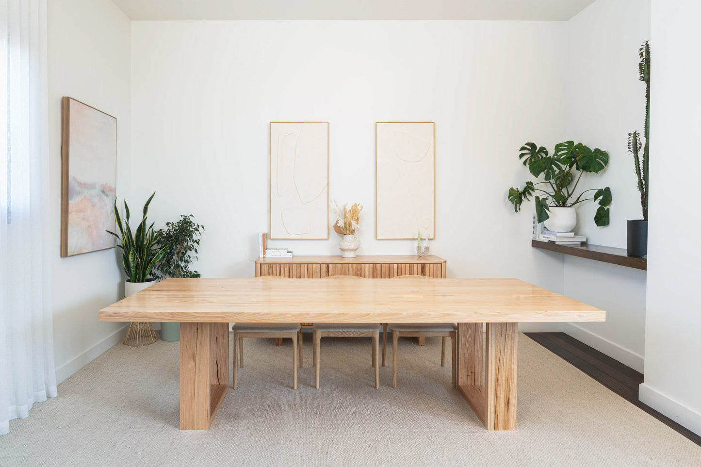 Osaka Vic Ash Feature Dining Table - Made in Australia