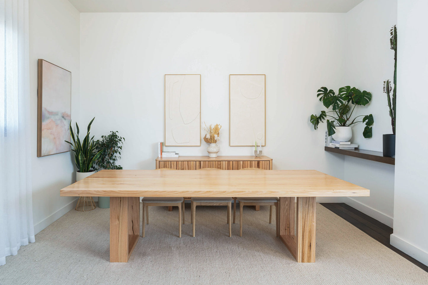 Osaka Vic Ash Feature Dining Table - Made in Australia