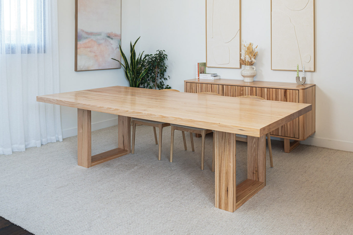 Osaka Vic Ash Feature Dining Table - Made in Australia
