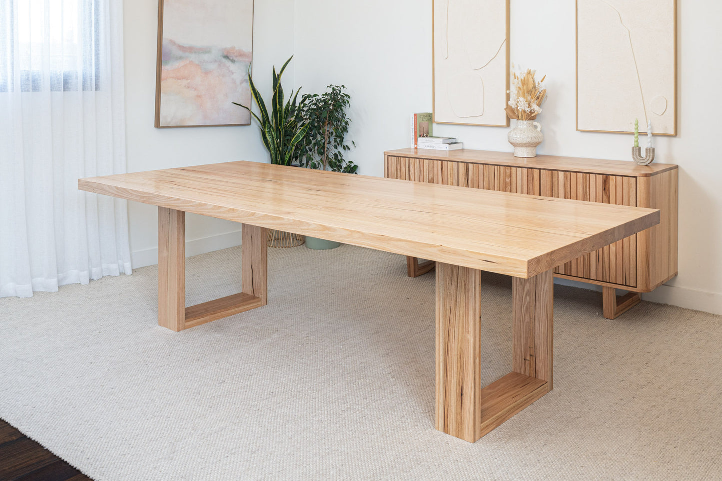 Osaka Vic Ash Feature Dining Table - Made in Australia