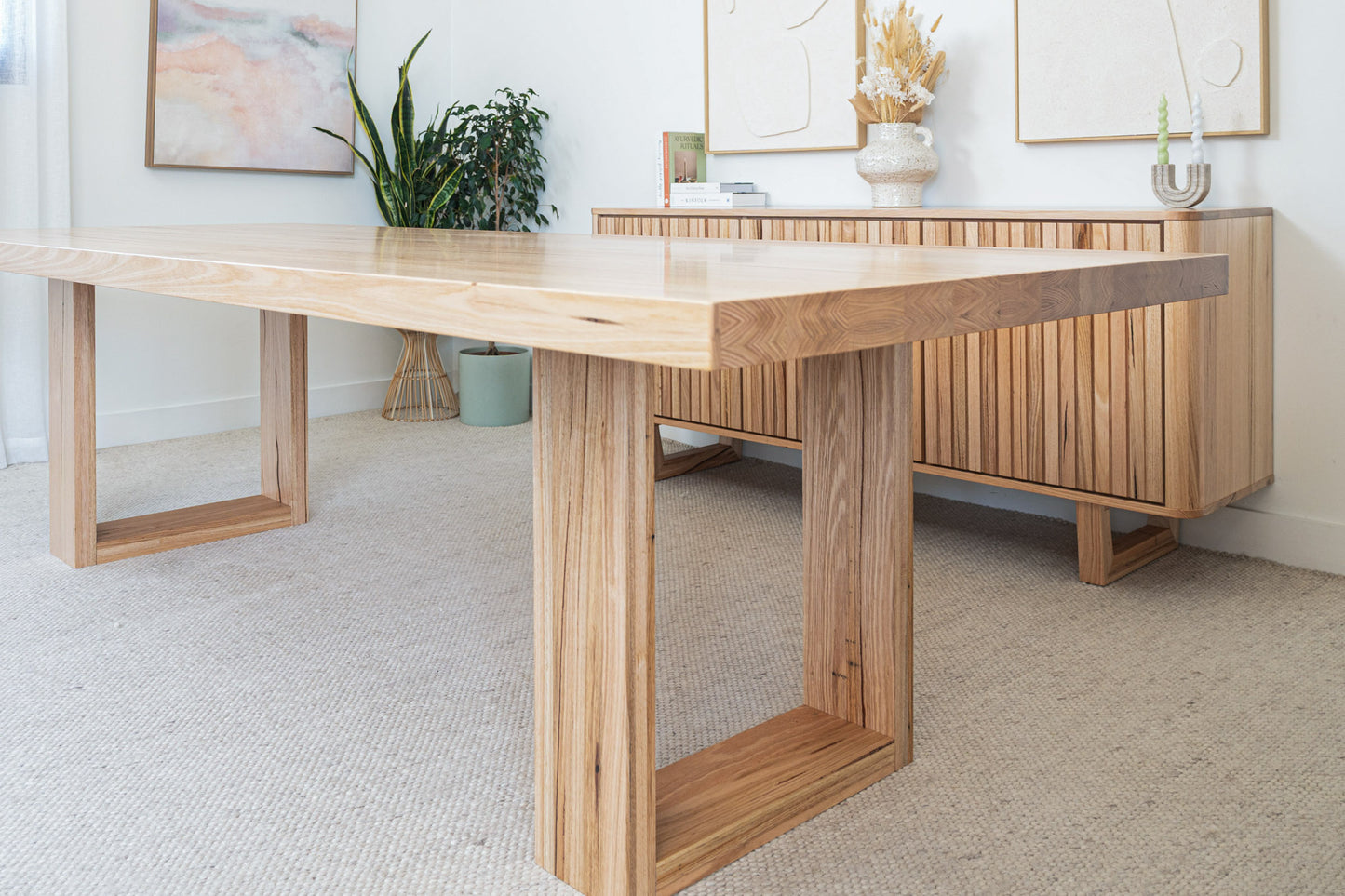 Osaka Vic Ash Feature Dining Table - Made in Australia