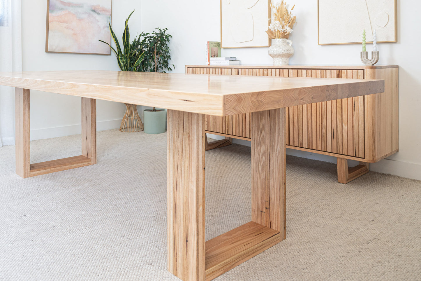 Osaka Vic Ash Feature Dining Table - Made in Australia
