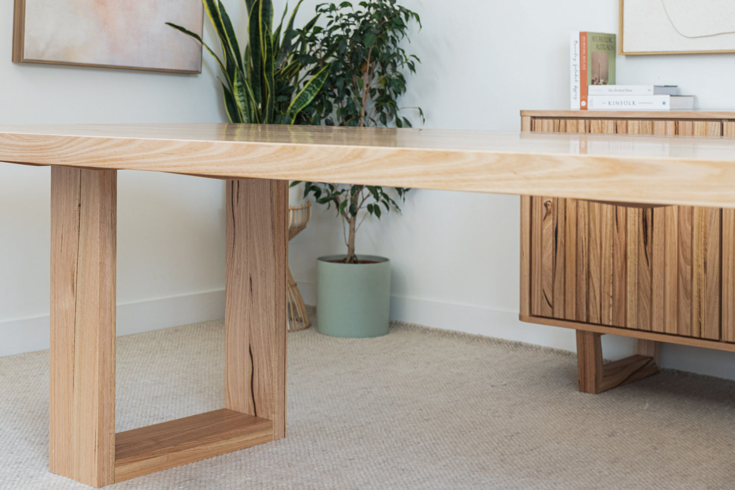 Osaka Vic Ash Feature Dining Table - Made in Australia