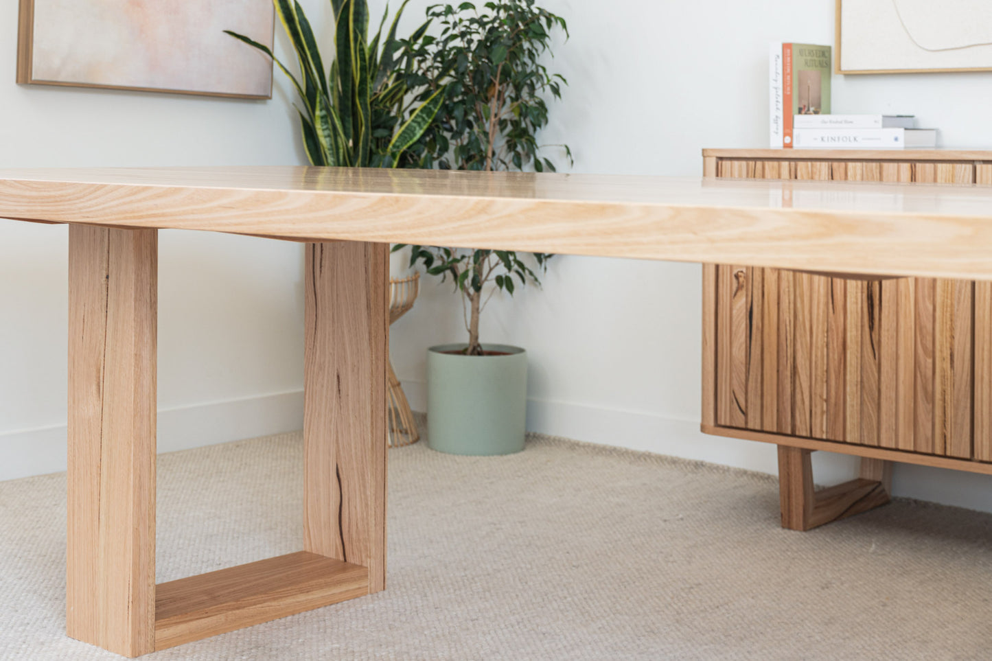 Osaka Vic Ash Feature Dining Table - Made in Australia
