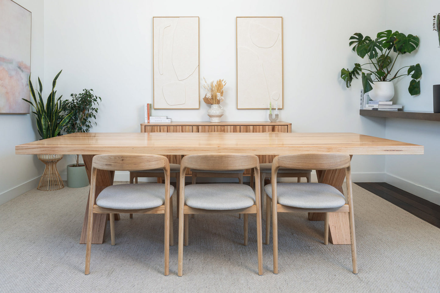 Axl Vic Ash Feature Dining Table - Made in Australia