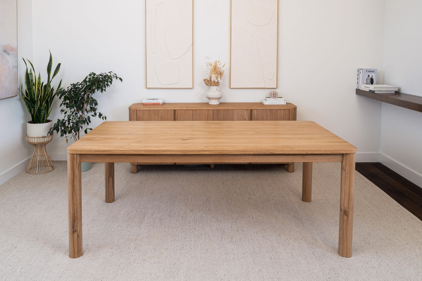 Ex Demo Solara American Oak Dining Table 2m