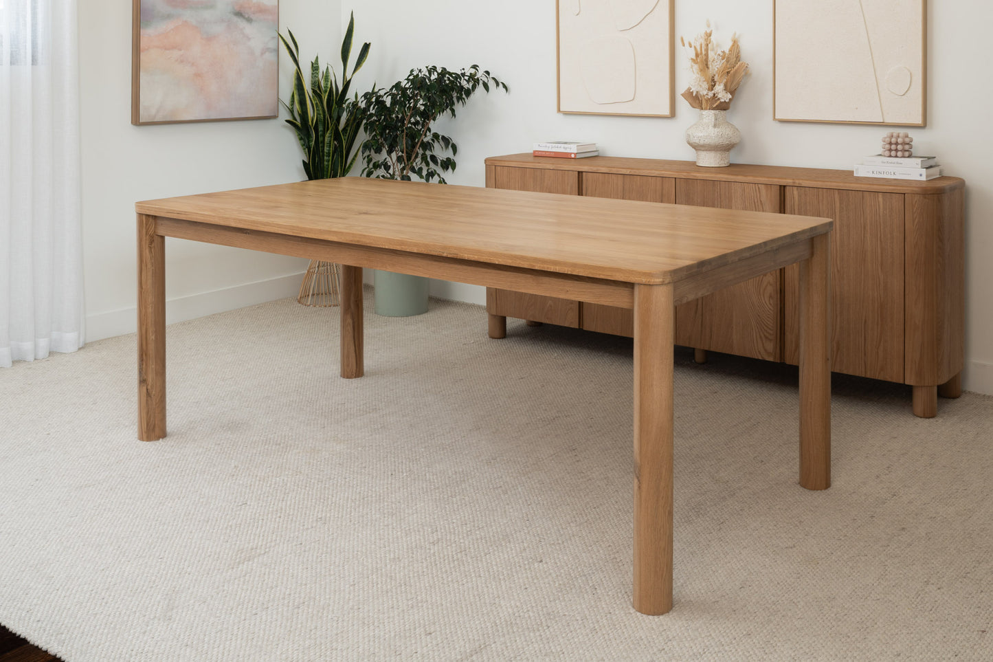 Solara Solid American Oak Dining Table