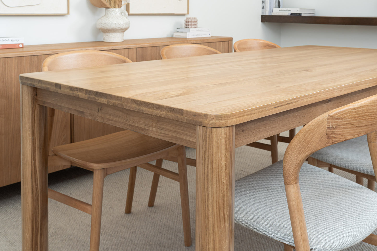 Solara Solid American Oak Dining Table