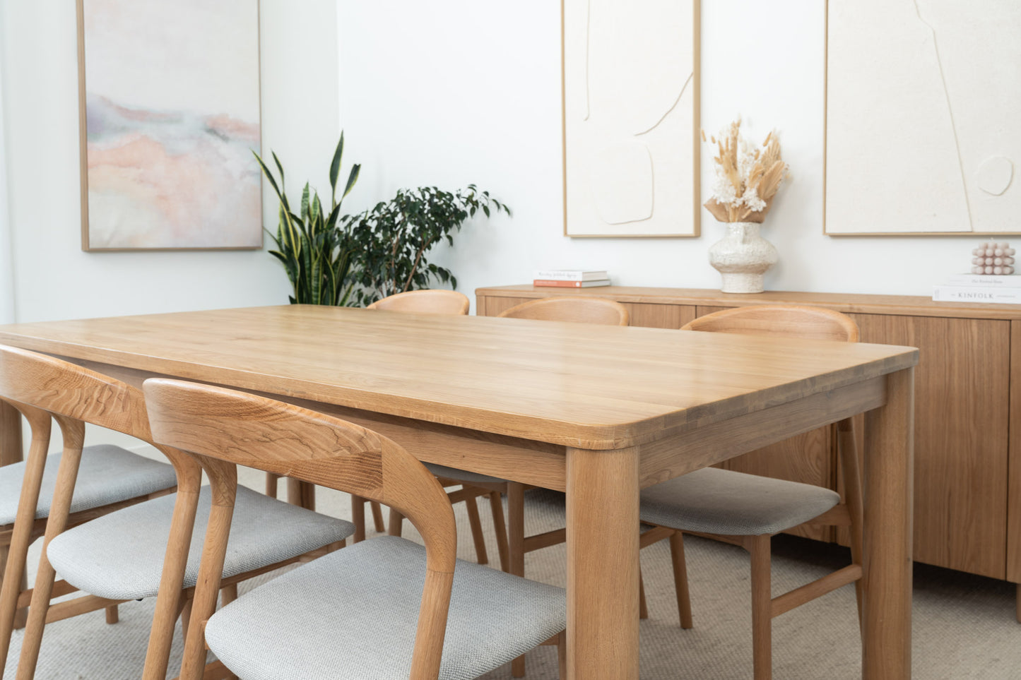 Solara Solid American Oak Dining Table