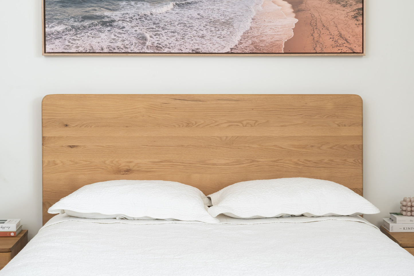 Solara Solid American Oak Bed Frame