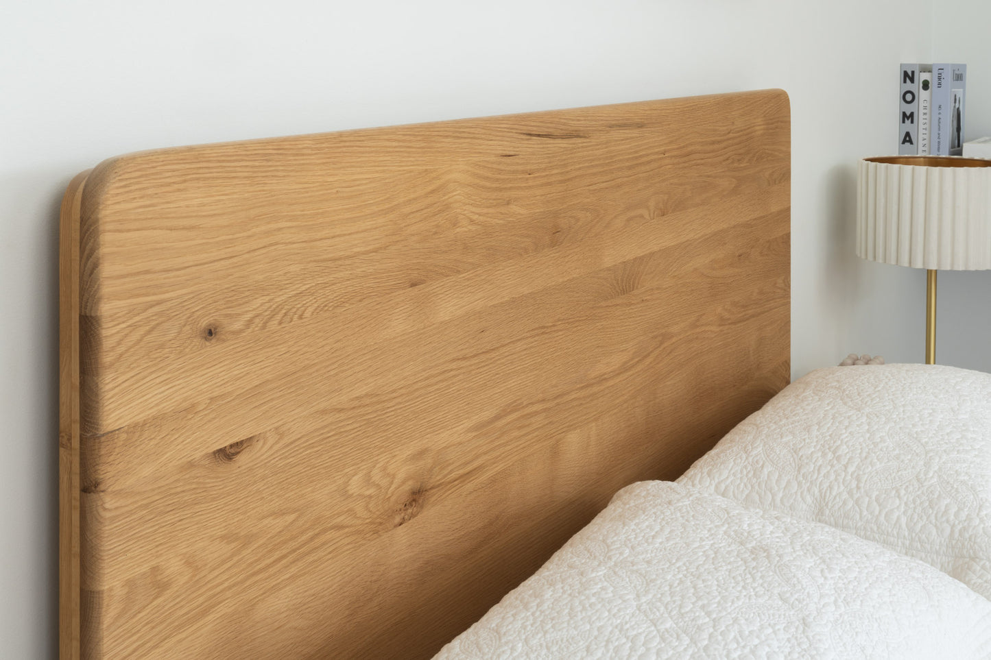Solara Solid American Oak Bed Frame