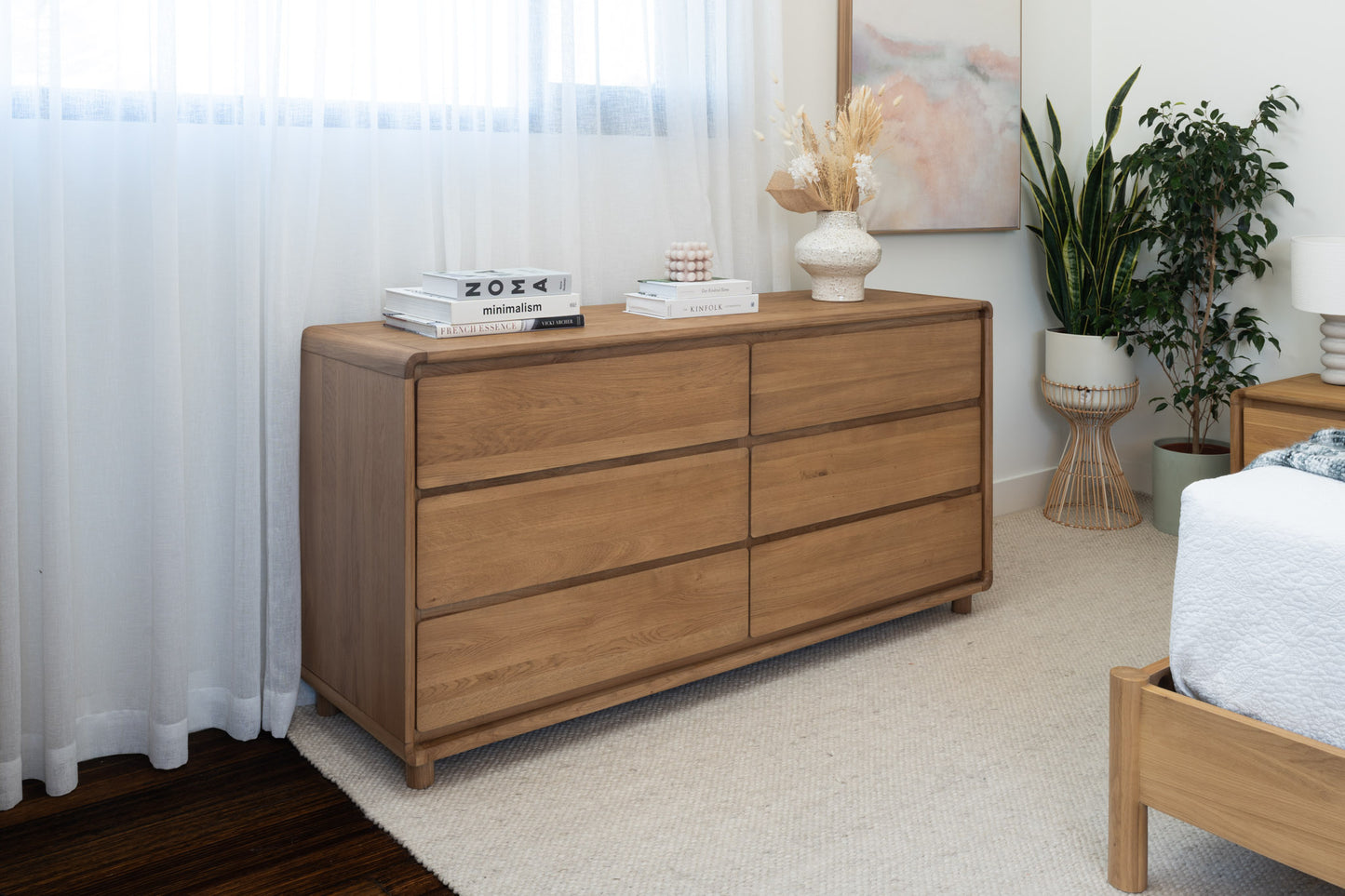 Solara Haven Solid American Oak Dresser