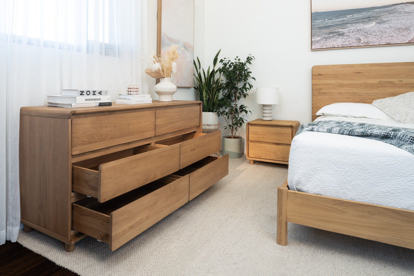 Solara Haven Solid American Oak Dresser