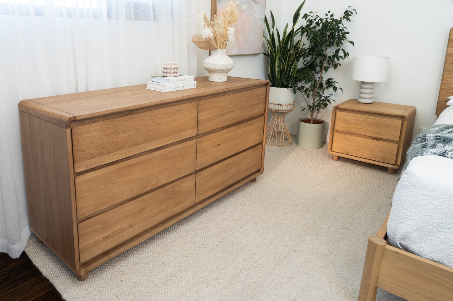 Solara Haven Solid American Oak Dresser