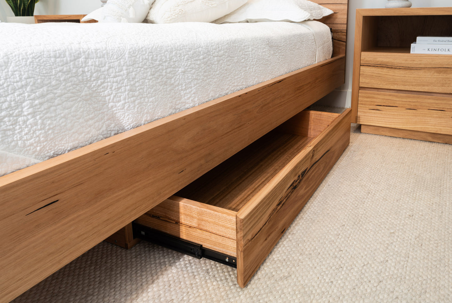Kobe Live Edge Fully Solid Australian Bed Frame - Made in Australia