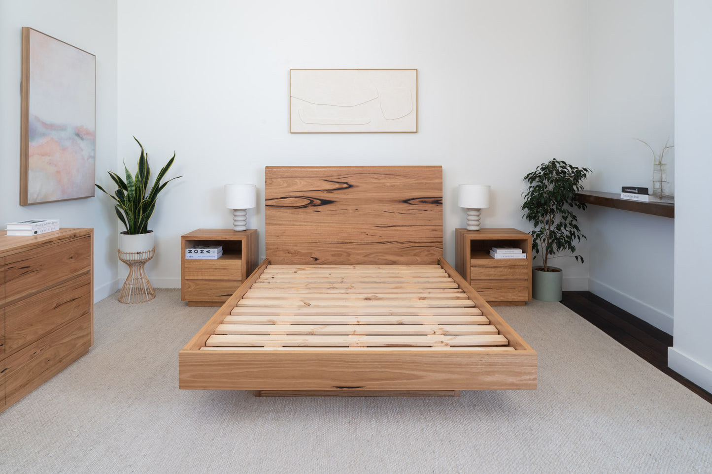 Kobe Live Edge Fully Solid Australian Bed Frame - Made in Australia
