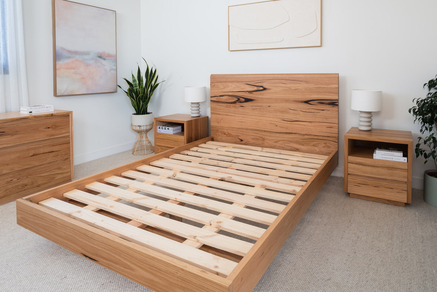 Kobe Live Edge Fully Solid Australian Bed Frame - Made in Australia