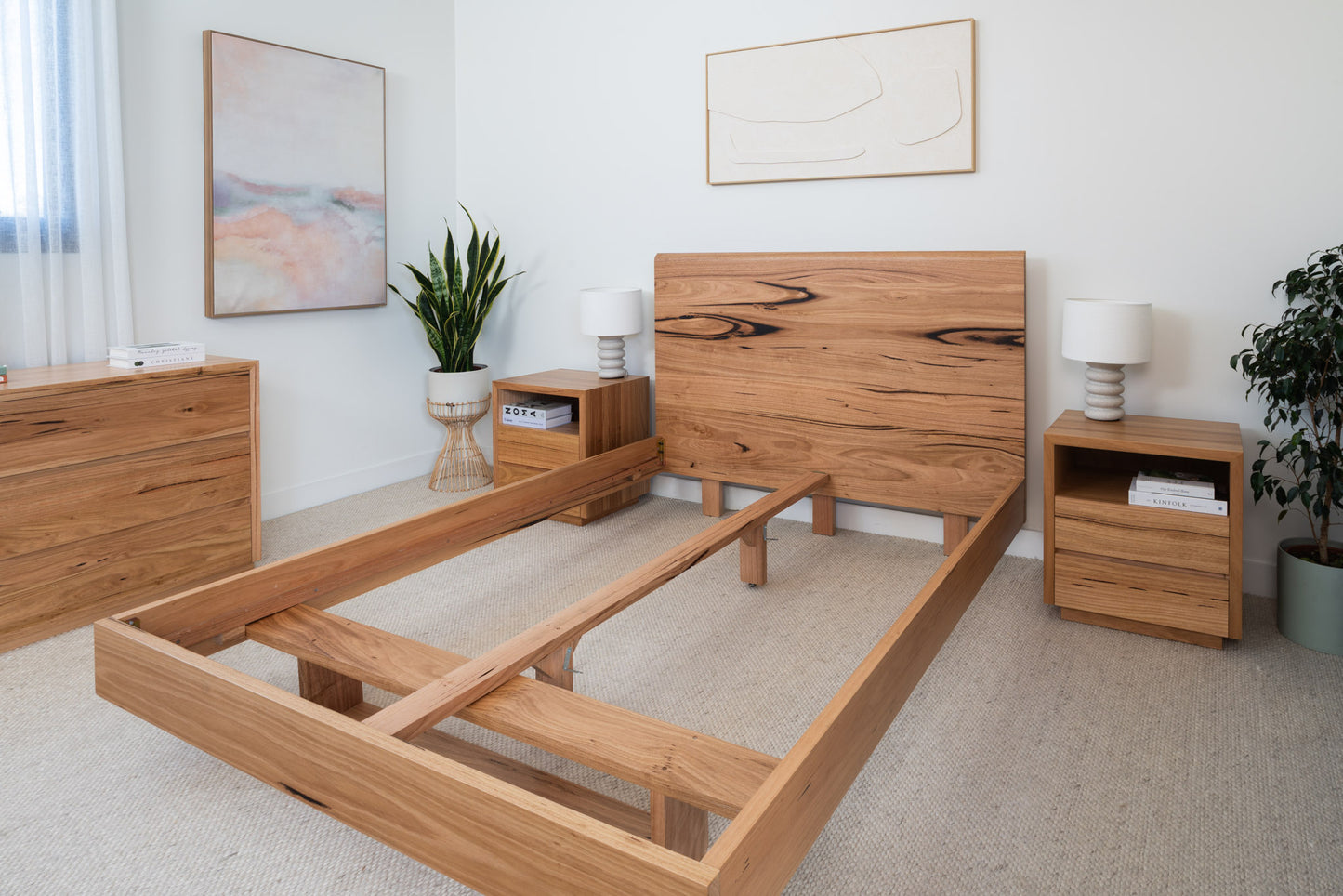 Kobe Live Edge Fully Solid Australian Bed Frame - Made in Australia
