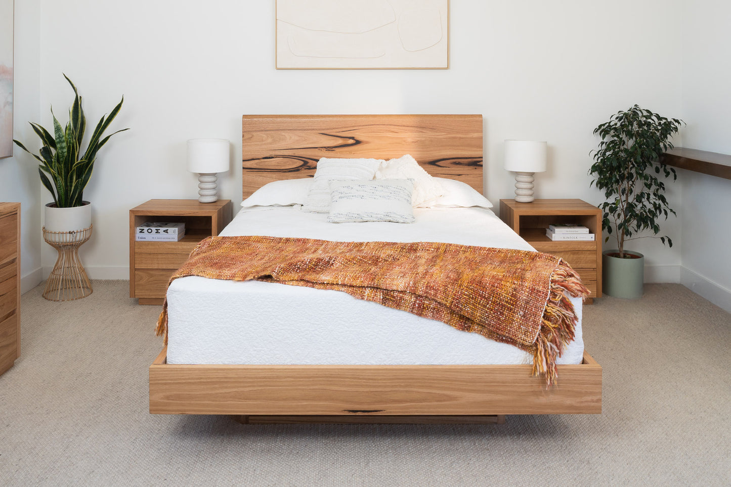 Kobe Live Edge Fully Solid Australian Bed Frame - Made in Australia