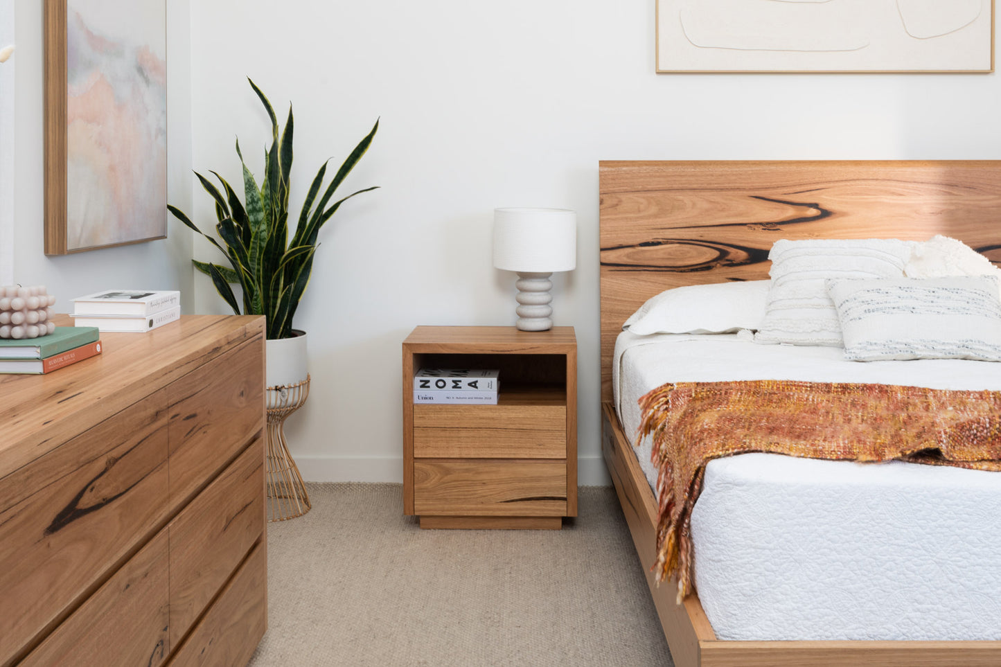 Kobe Live Edge Fully Solid Australian Bed Frame - Made in Australia