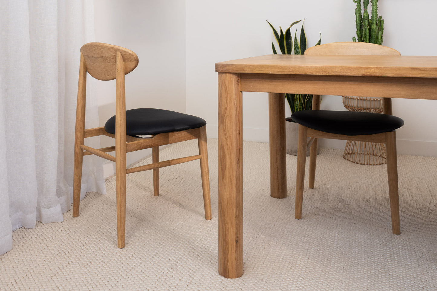 Solara Solid American Oak Hardwood Dining Chair