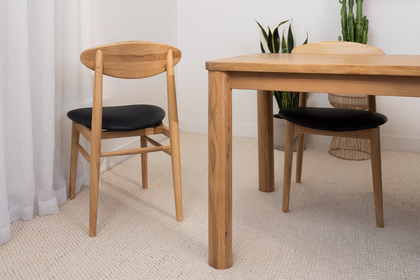 Ex Demo Solara Solid Hardwood Dining Chair set of 2