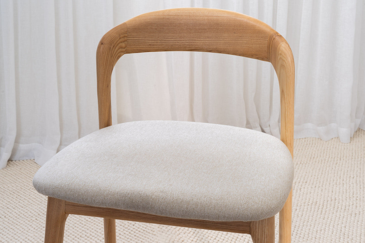 Sophie Solid American Ash Oak Hardwood Barstool