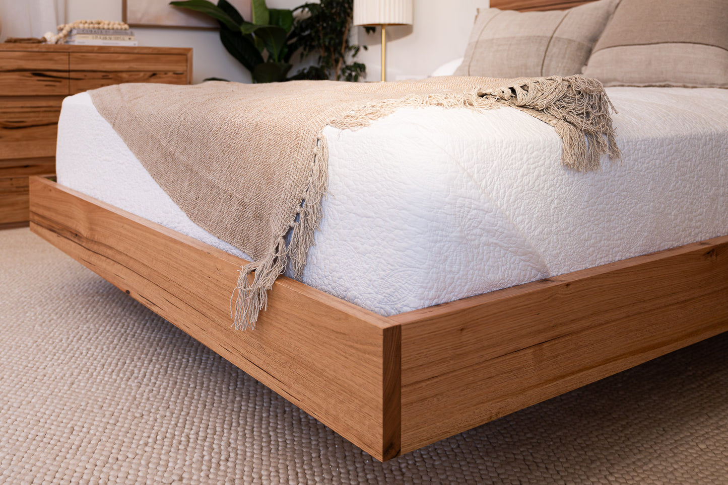 Kobe Straight Edge Messmate Bed Frame