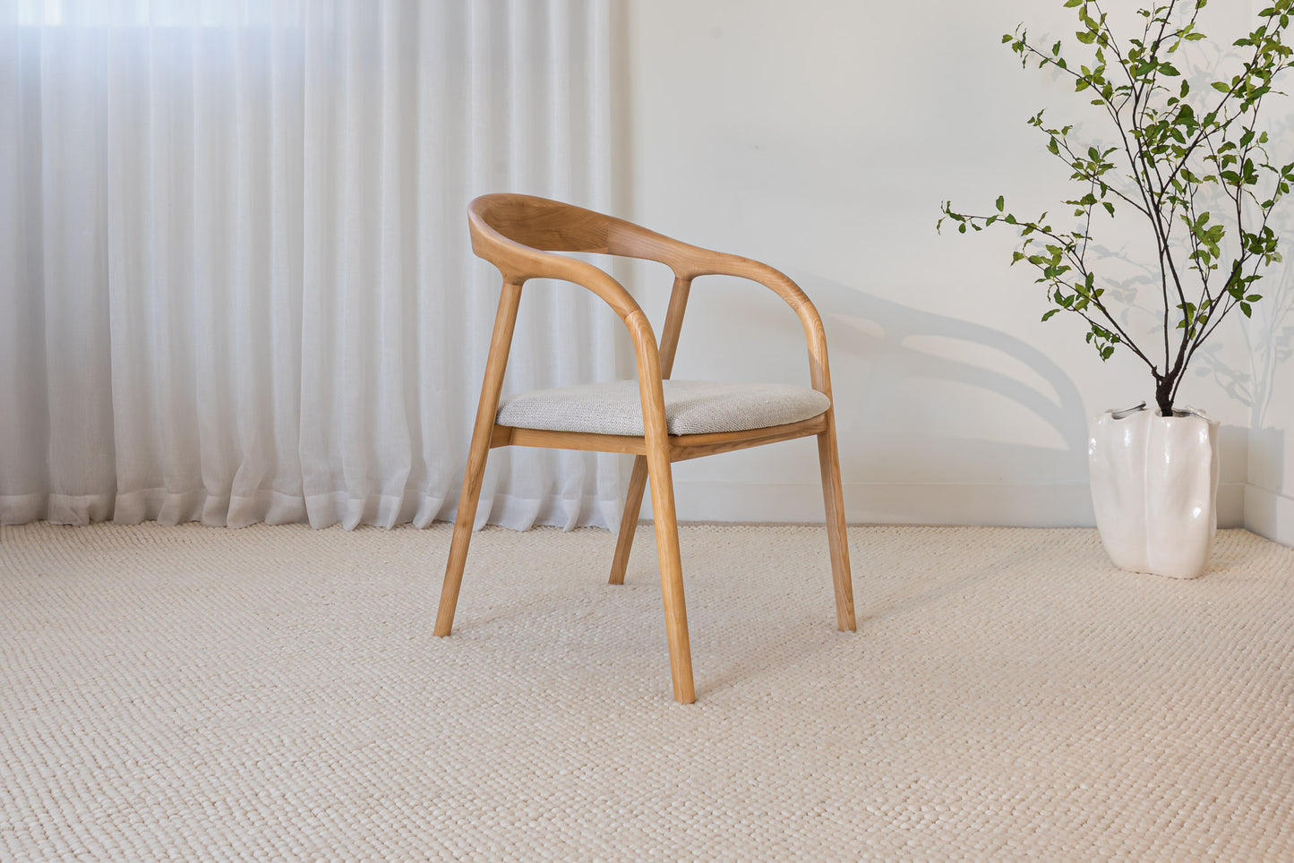 Njord Solid Ash Dining Arm Chair