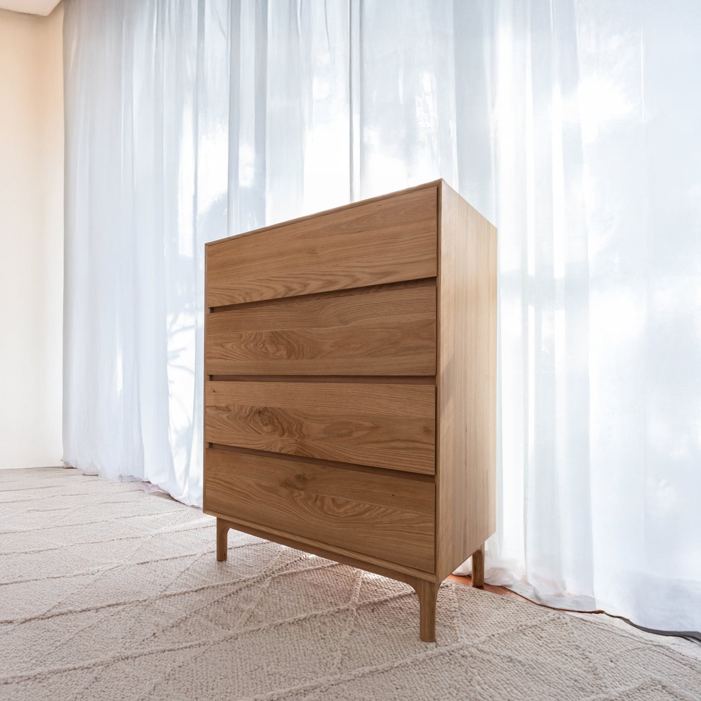 Emery American Oak Tallboy