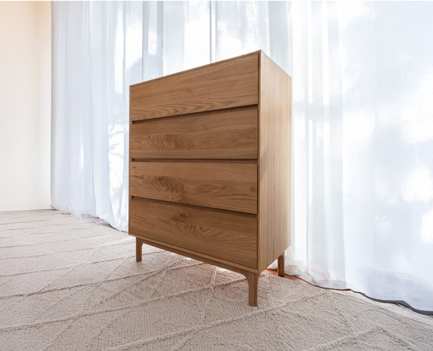 Emery American Oak Tallboy