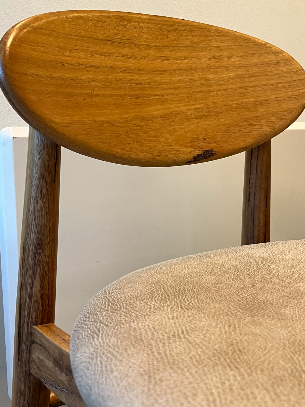 Brand New 3 x Lotus Solid Australian Blackbutt Hardwood Bar Stool