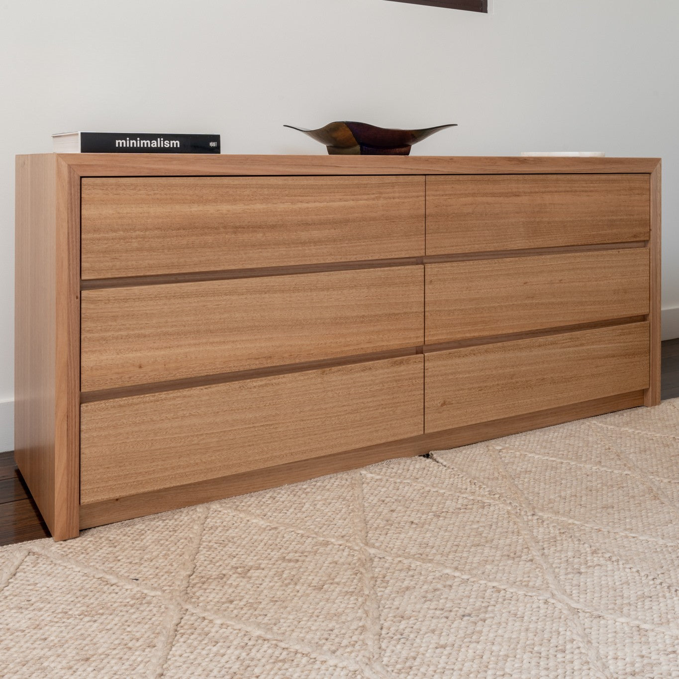 Kaiza Tasmanian Oak 6 Drawer Dresser - Made in Australia