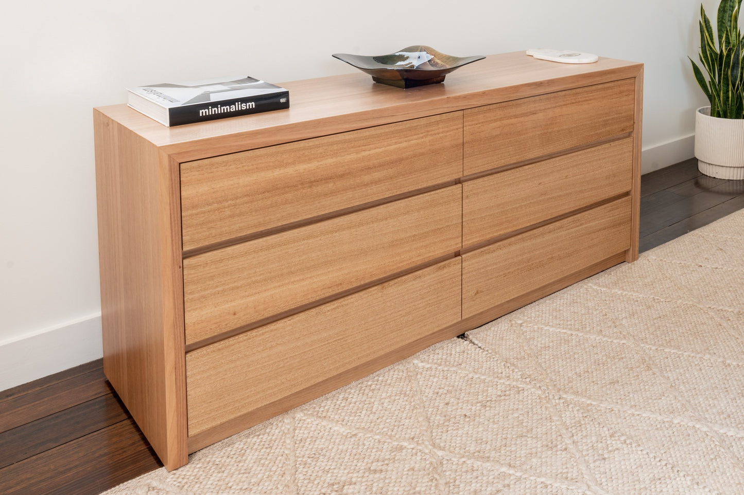 Kaiza Tasmanian Oak 6 Drawer Dresser - Made in Australia