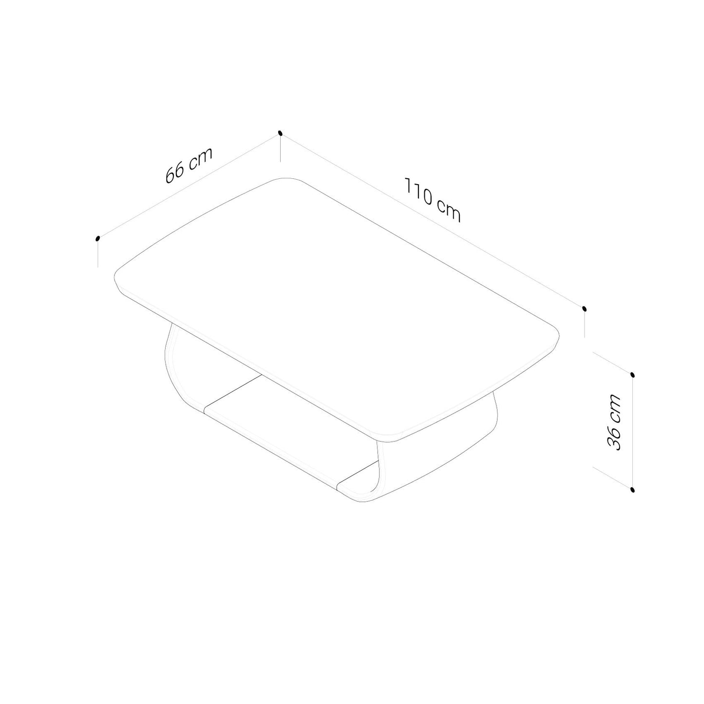 Lyric American Oak Coffee Table