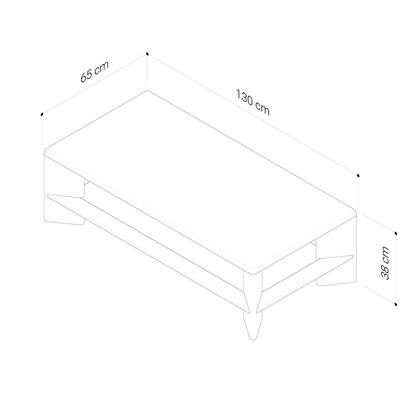 Niko Oak Coffee Table