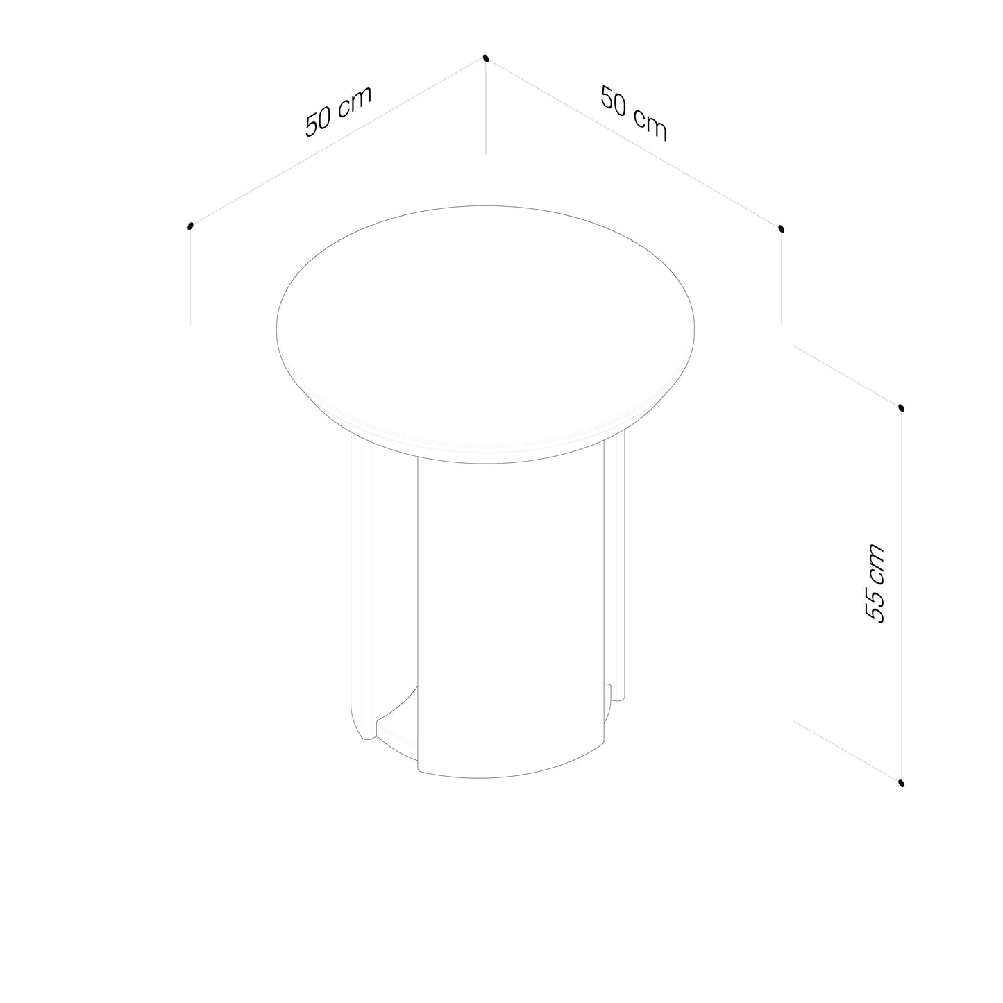 Mystis Walnut Lamp Table