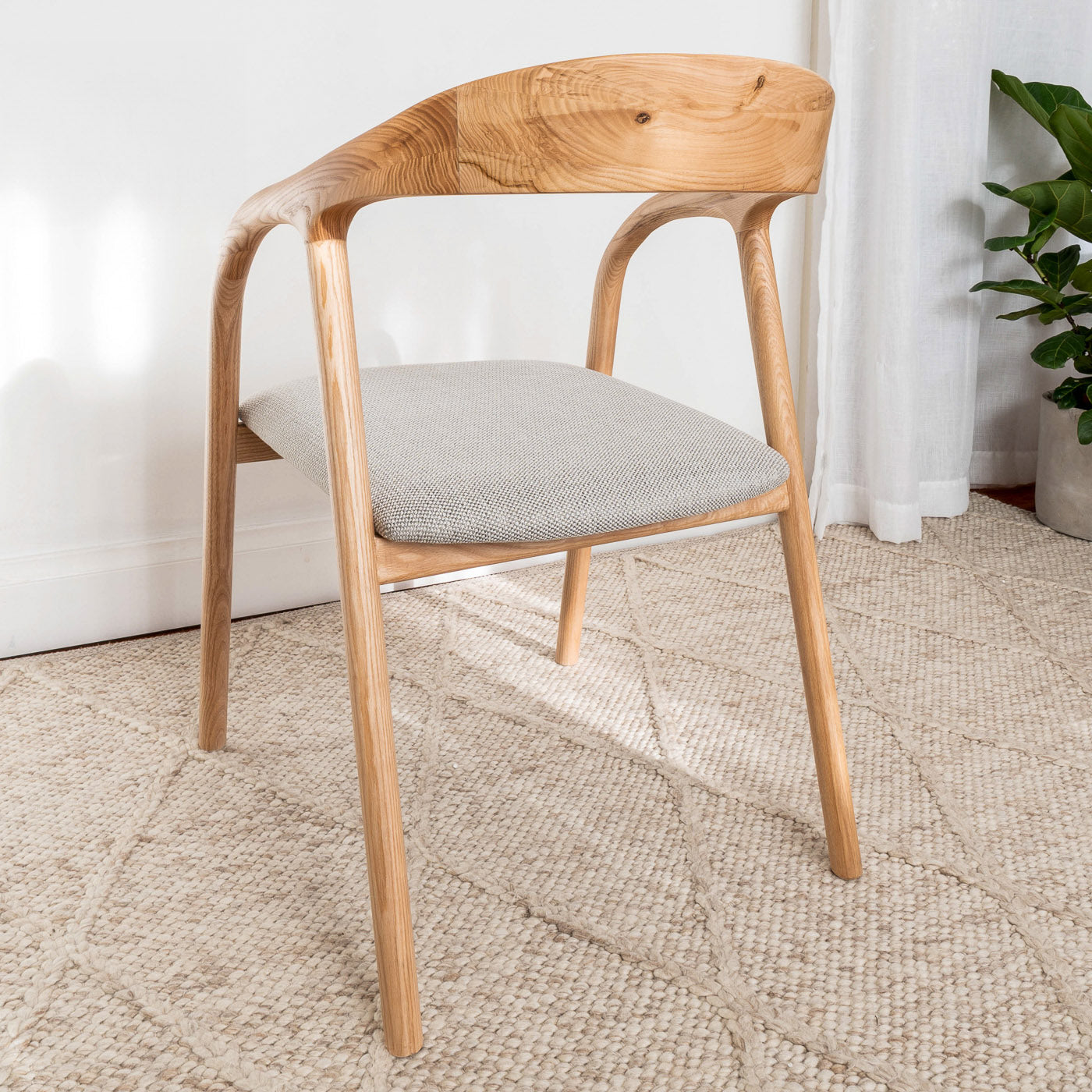 Njord Solid Ash Dining Arm Chair